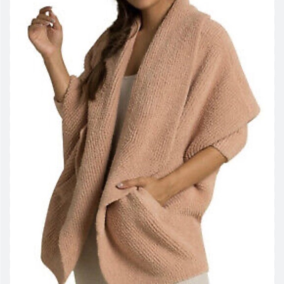 Cozychic Chevron Ribbed Cardigan s/m rose - Picture 5 of 5